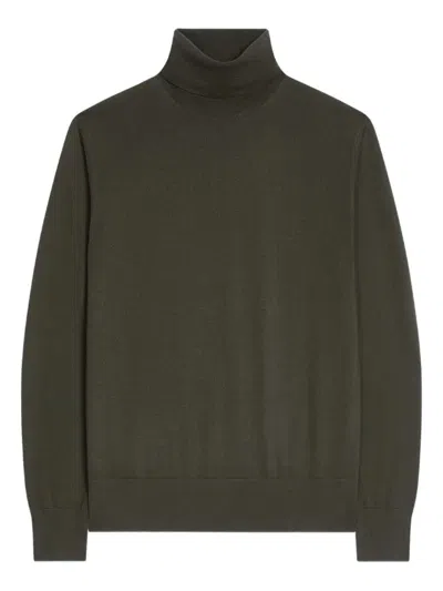 Dries Van Noten Munas Wool Turtleneck Sweater In Brown