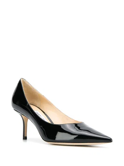 Jimmy Choo Love 65 Patent Leather Pumps In Black