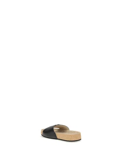 Balenciaga Scholl Flat Sandals In Multi
