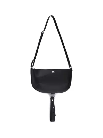 Courrèges Holy Eclipse Shoulder Bag In Black