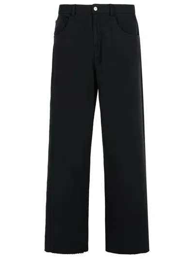 Mm6 Maison Margiela Black Cotton Track Pants