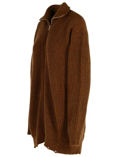 Mm6 Maison Margiela Mm6 By Maison Margiela Brown Virgin Wool Sweater
