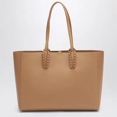 Christian Louboutin Beige Leather Cabata Small Tote Bag Women In Neutral