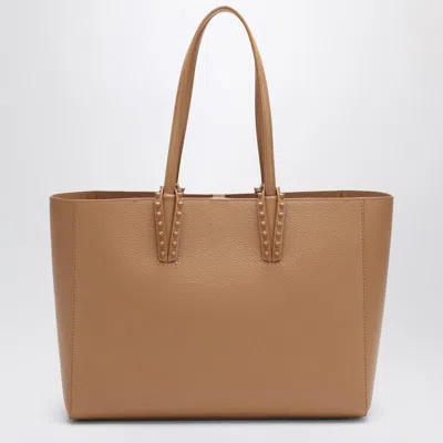 Christian Louboutin Beige Leather Cabata Small Tote Bag Women In Neutral