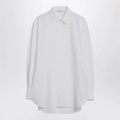 Givenchy Cotton Shirt With Collar And Curved Hem