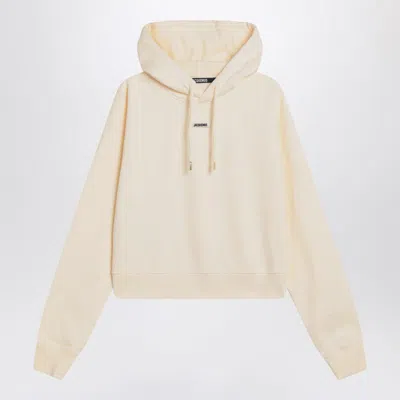 Jacquemus Cotton Hoodie With Drawstring Hood And Ribbed Details