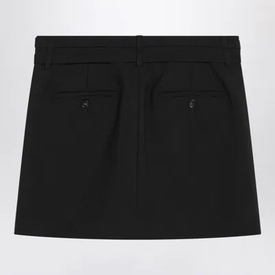 Sportmax Skirt With Belted Waist And Pockets In Black