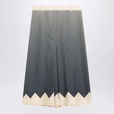 Valentino Patterned Skirt In Black