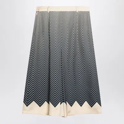 Valentino Patterned Skirt In Black
