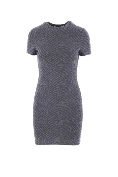 Alexander Wang Mini Dress In Graphite In Gray