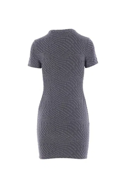 Alexander Wang Mini Dress In Graphite In Gray