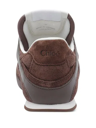 Chloé Chloe Kick Quilted Suede Sneakers