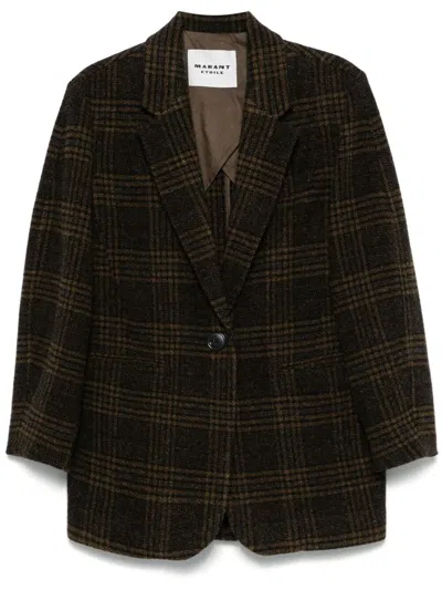 Isabel Marant Étoile Gesina Check Wool Suit Jacket
