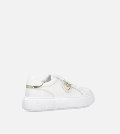 Pinko Yoko 01 Panelled Sneaker With Padded Ankle In White