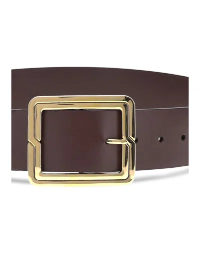 Etro Leather Belt In Brown