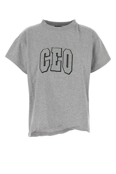 Balenciaga Ceo Asymmetrical Crewneck T-shirt
