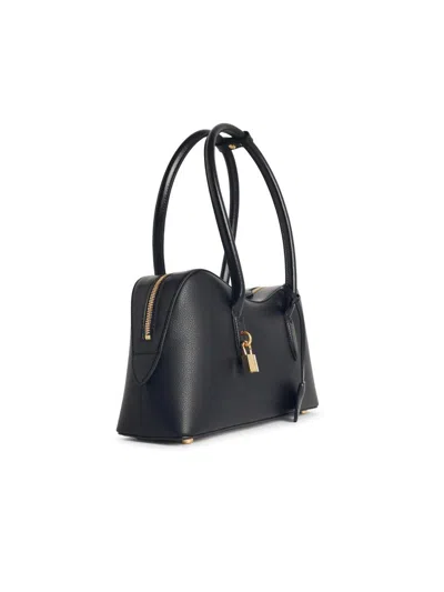 Stella Mccartney Structured Shape Shoulder Bag With Gold-tone Hardware In Black