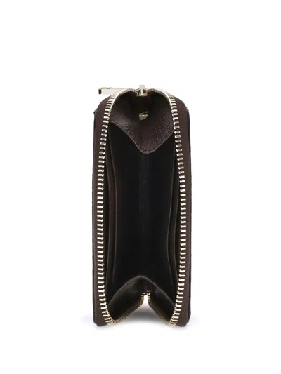 Gucci Women Ophidia Card Holder In Brown