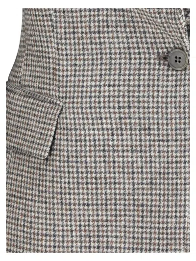 P.a.r.o.s.h P. A.r. O.s. H. Houndstooth Patterned Jacket In Gray