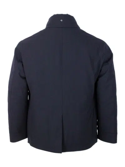 Montecore Double Breasted Down Jacket In Blue