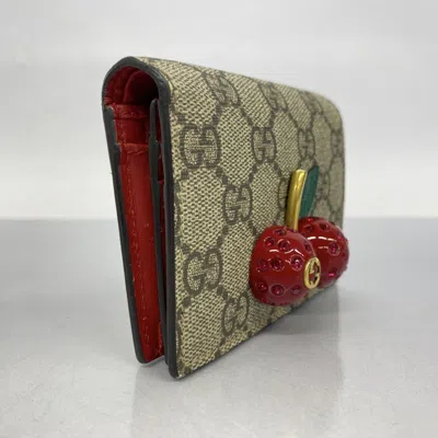 Pre-owned Gucci Brown Pvc Wallet (bi-fold) ()