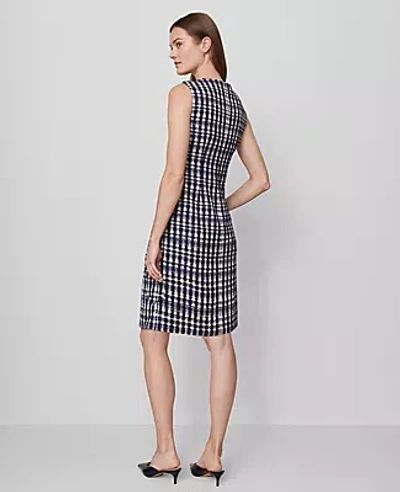 Ann Taylor Tweed Button Shift Dress