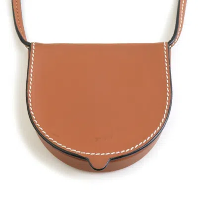 Pre-owned Loewe Brown Leather Coin Purse/coin Case ()