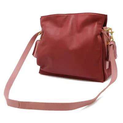 Pre-owned Loewe Flamenco Pink Leather Shoulder Bag ()