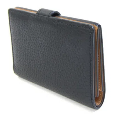 Pre-owned Louis Vuitton Beige Black Noir Leather Wallet (bi-fold) ()