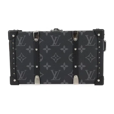 Pre-owned Louis Vuitton Black Gray Monogram Eclipse Clutch Bag Shoulder Bag ()
