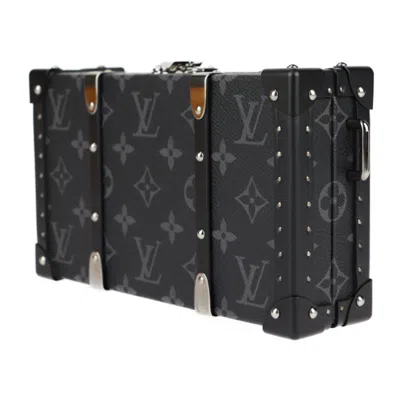 Pre-owned Louis Vuitton Black Gray Monogram Eclipse Clutch Bag Shoulder Bag ()