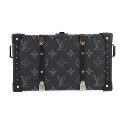 Pre-owned Louis Vuitton Black Gray Monogram Eclipse Clutch Bag Shoulder Bag ()