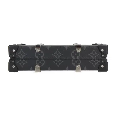 Pre-owned Louis Vuitton Black Gray Monogram Eclipse Clutch Bag Shoulder Bag ()