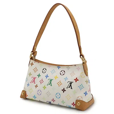 Pre-owned Louis Vuitton Blanc Multi-color White Pvc Shoulder Bag ()