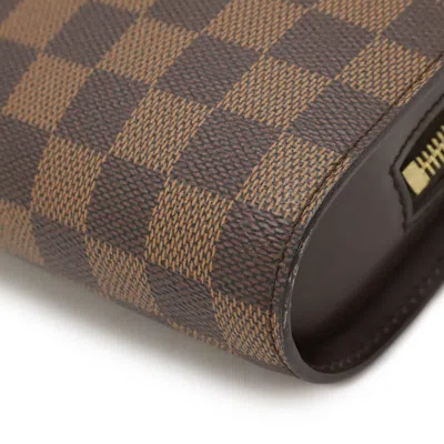 Pre-owned Louis Vuitton Damier Brown Damier Canvas Pvc Clutch Bag ()