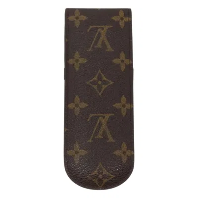Pre-owned Louis Vuitton Etui À Lunettes Brown Canvas Wallet  ()