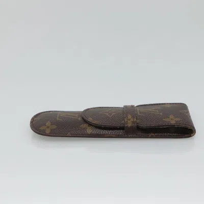 Pre-owned Louis Vuitton Etui À Lunettes Brown Canvas Wallet  ()