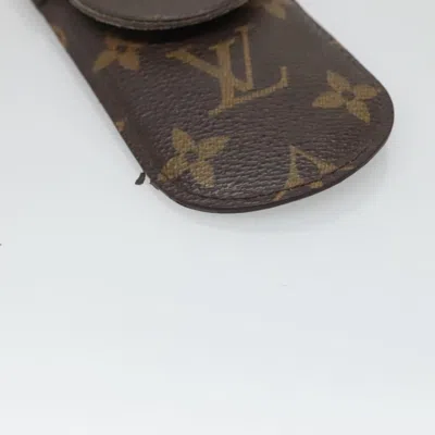 Pre-owned Louis Vuitton Etui Stylo Brown Canvas Wallet  ()