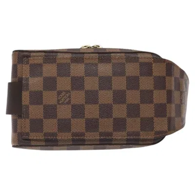 Pre-owned Louis Vuitton Geronimo Brown Canvas Shoulder Bag ()