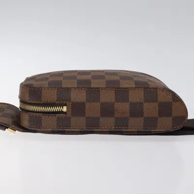 Pre-owned Louis Vuitton Geronimo Brown Canvas Shoulder Bag ()