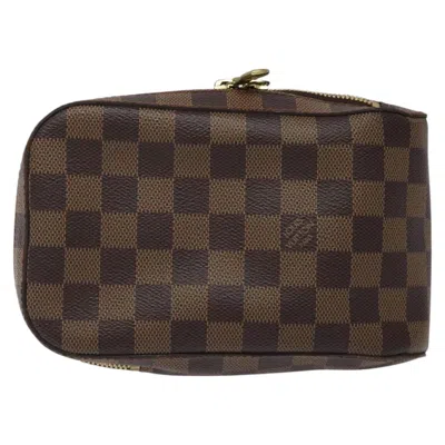 Pre-owned Louis Vuitton Geronimos Brown Canvas Clutch Bag ()