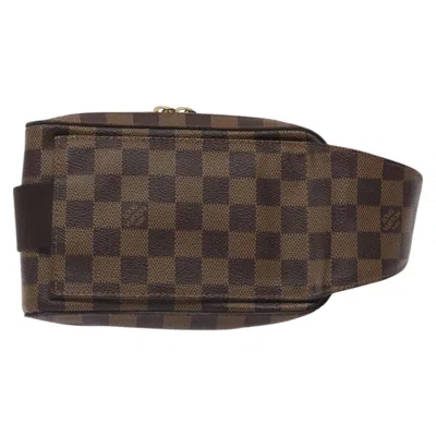 Pre-owned Louis Vuitton Geronimos Brown Canvas Clutch Bag ()