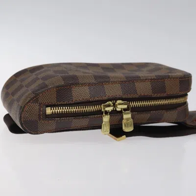 Pre-owned Louis Vuitton Geronimos Brown Canvas Clutch Bag ()