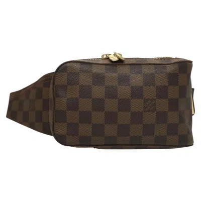 Pre-owned Louis Vuitton Geronimos Brown Canvas Clutch Bag ()