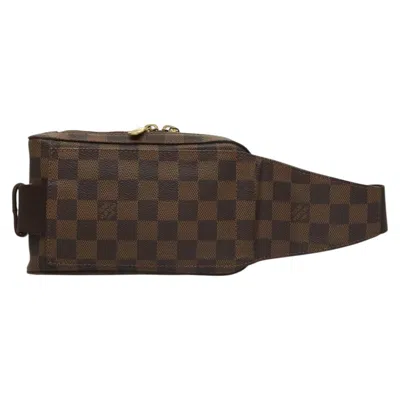 Pre-owned Louis Vuitton Geronimos Brown Canvas Clutch Bag ()