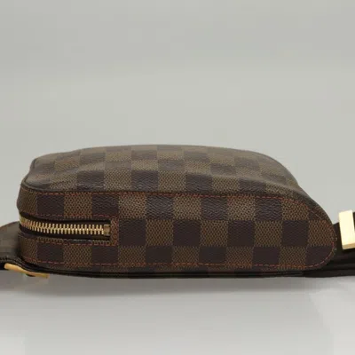 Pre-owned Louis Vuitton Geronimos Brown Canvas Clutch Bag ()