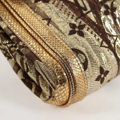 Pre-owned Louis Vuitton Gold Canvas Clutch Bag ()