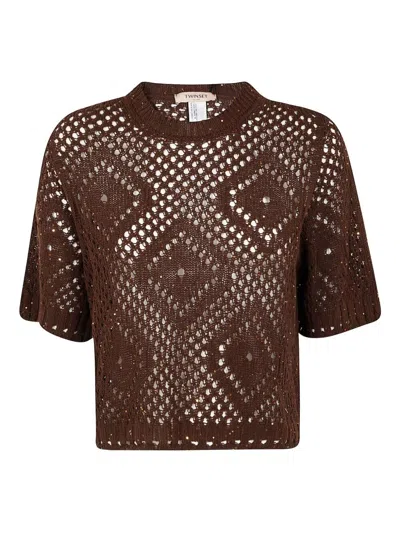 Twinset Sequins Turtle Neck