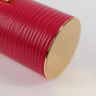 Pre-owned Louis Vuitton Lipstick Red Leather Clutch Bag ()