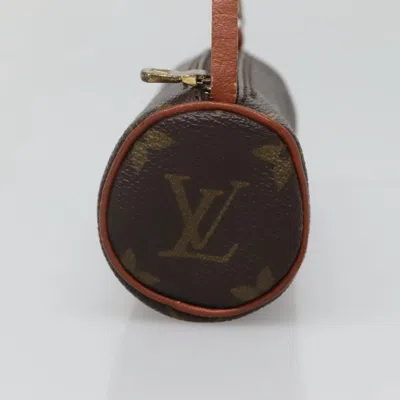 Pre-owned Louis Vuitton Mini Baby Papillon Brown Canvas Clutch Bag ()